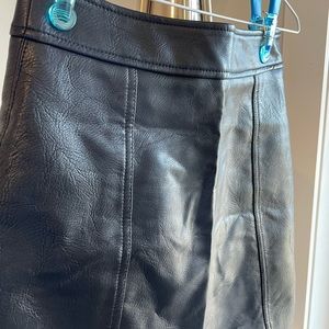 H&M - Faux Leather Mini Skirt - Size Small - Barely Worn